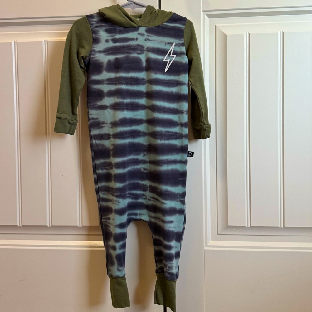 Rags to Raches Long Sleeve Romper with Hood